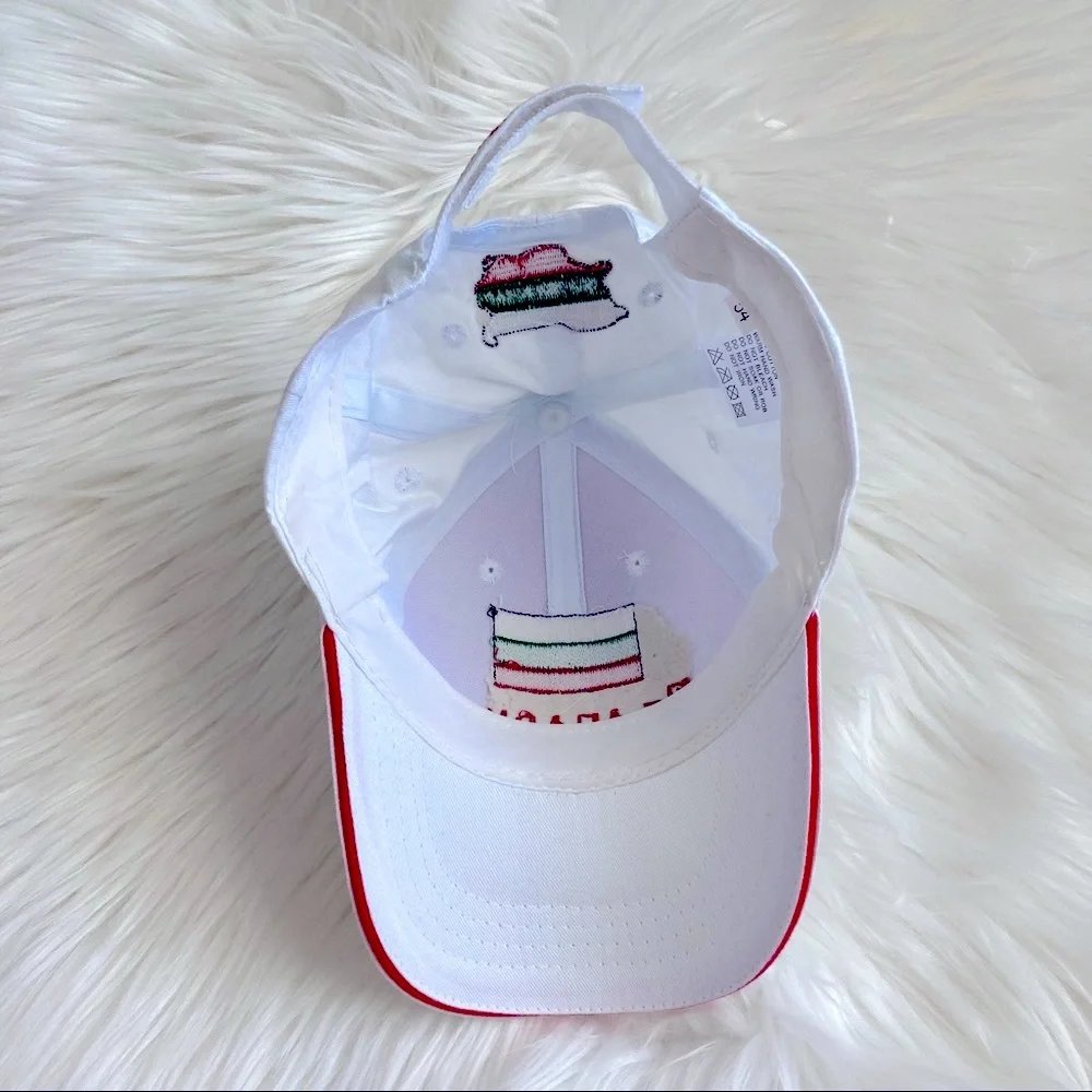 Adjustable White “Bulgaria” Baseball Hat